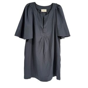 Tuckernuck Pomander Place Navy Blue Finley Flutter Sleeve Dress Size L/XL